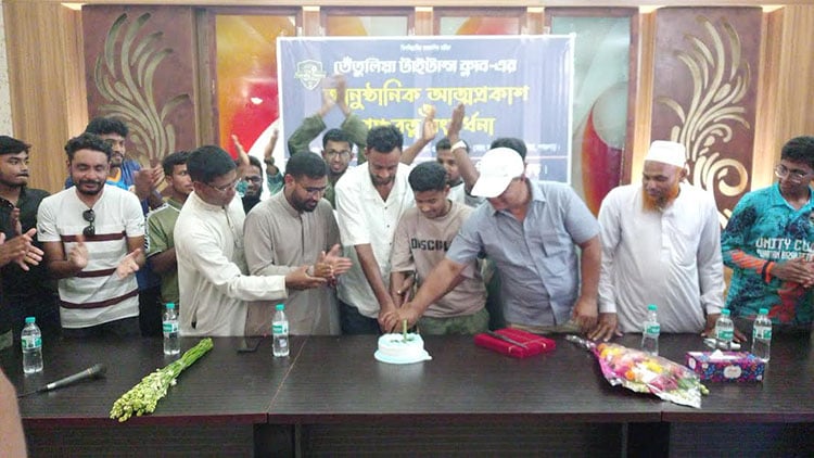তেঁতুলিয়া টাইটান্স ক্লাবের যাত্রা শুরু, উদ্বোধন করলেন ক্রিকেটার শরিফুল